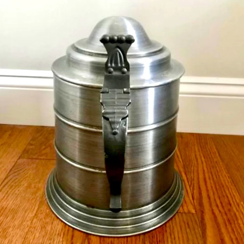 Ice Bucket Beer Stein Pewter by Seymour Mann Made in Italy